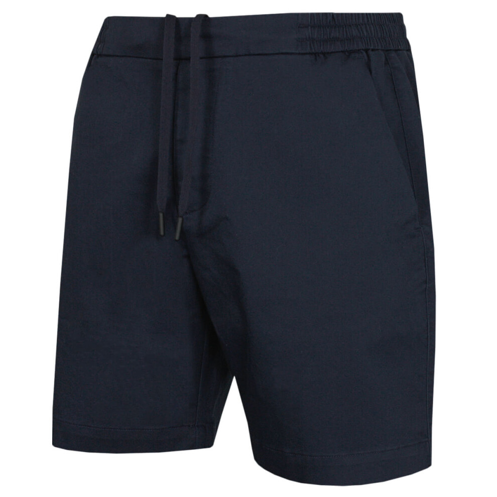 (34" Waist, Navy) Calvin Klein Mens CK Comfy Hybrid Stretch Cotton Golf Shorts