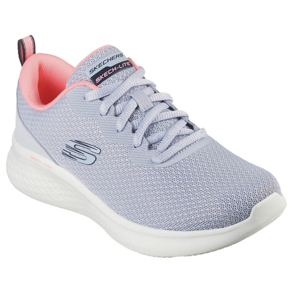 (UK 5.5, Slate/Pink) Skechers Womens Skech-Lite Pro Best Chance Memory Foam Vegan Trainers