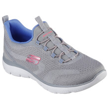 (UK 6, Grey/Multi) Skechers Womens Summits New Nature Recycled Sustainable Trainers