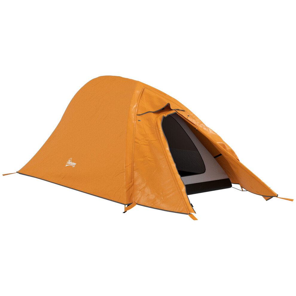 Double Layer Camping Tent For 1-2 Man, 2000mm Waterproof