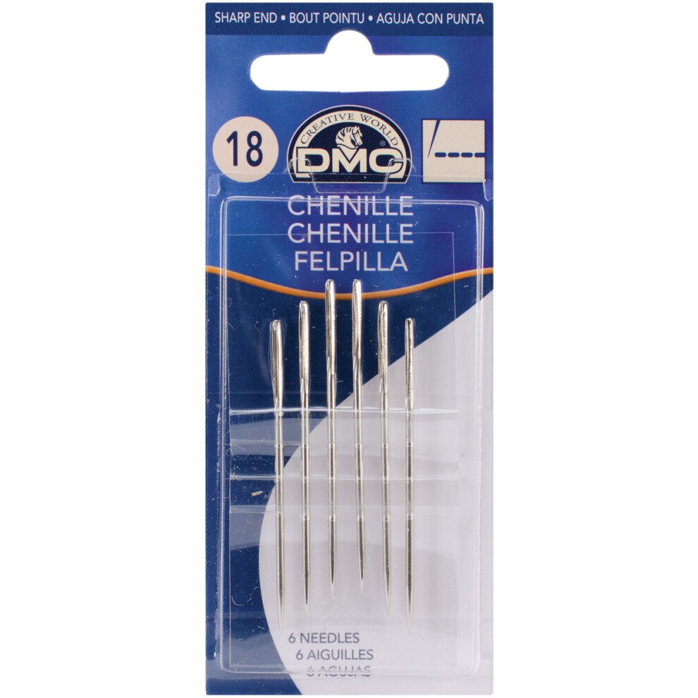 DMC Chenille Hand Needles-Size 18 6/Pkg 1768-18