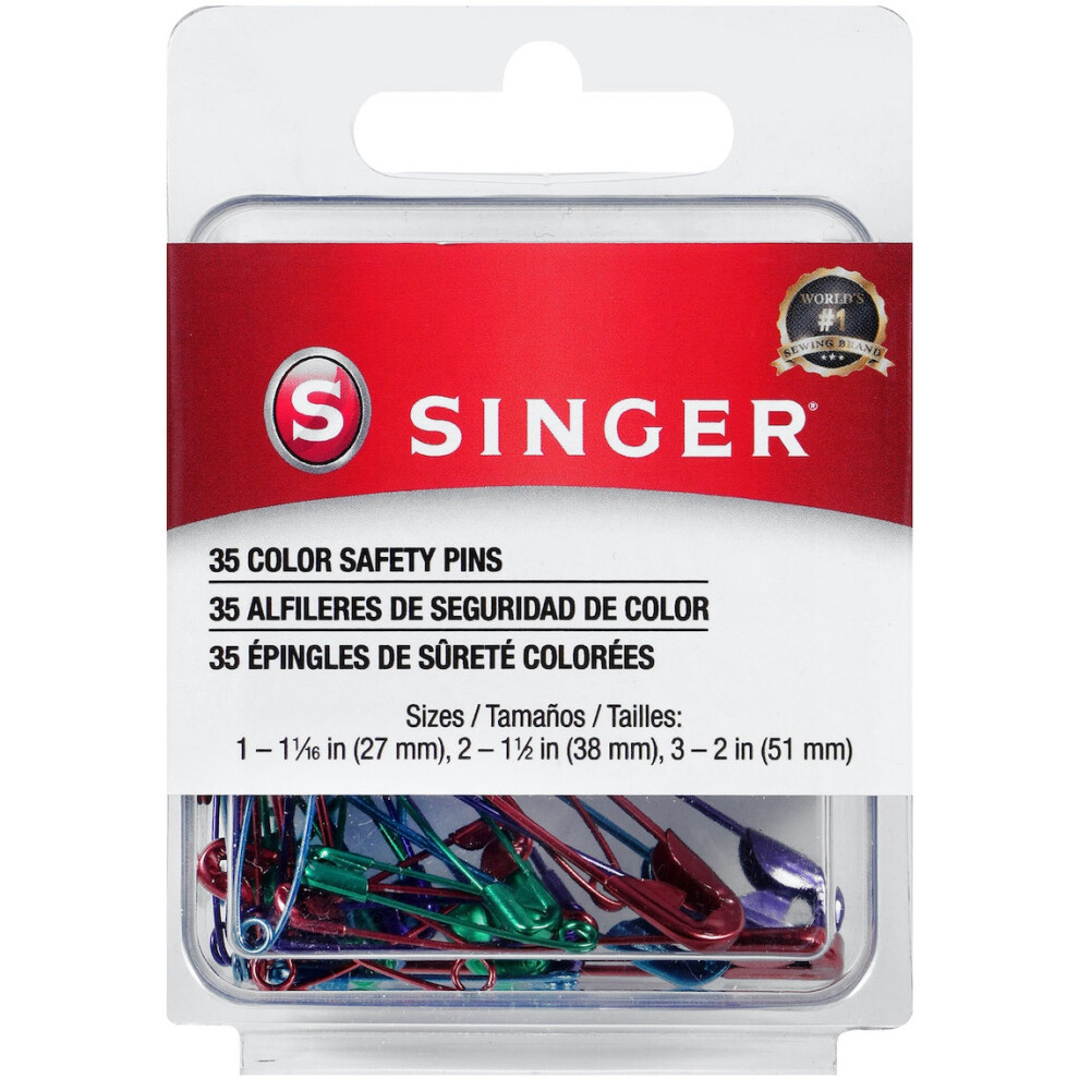 Singer Safety Pins-Sizes 1 To 3 35/Pkg 294