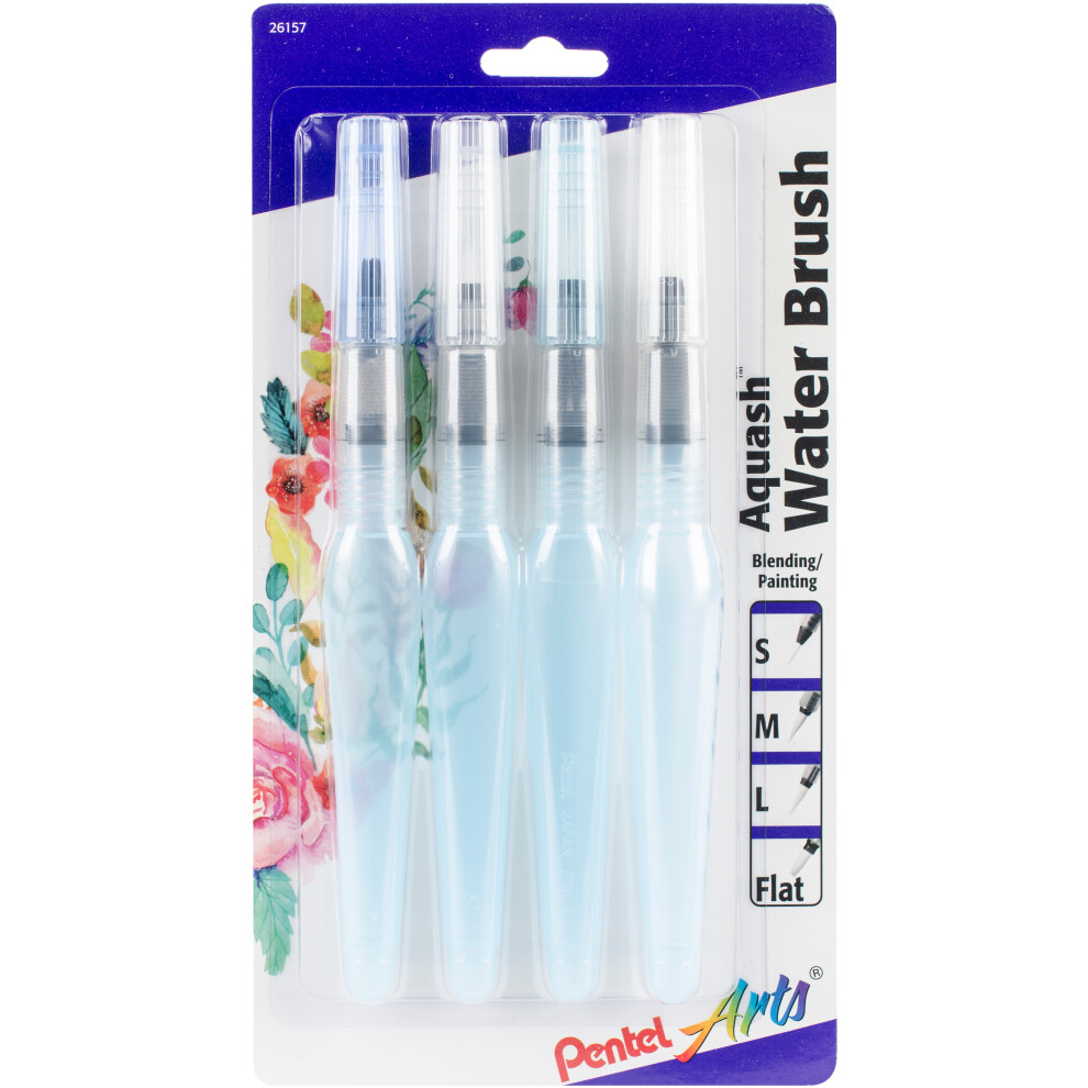 Pentel Arts Aquash Water Brush 4/PkgFRHBP4M