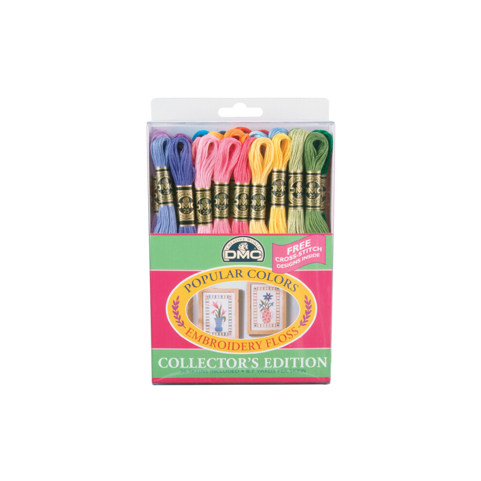 DMC Embroidery Floss Pack 8.7yd-Popular Colors 36/Pkg 7F25PC36