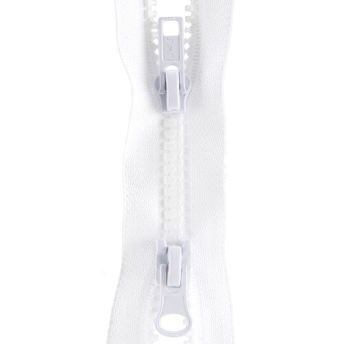Coats Thread & Zippers DualSeparatingParkaZip36Wit, 36", Wit