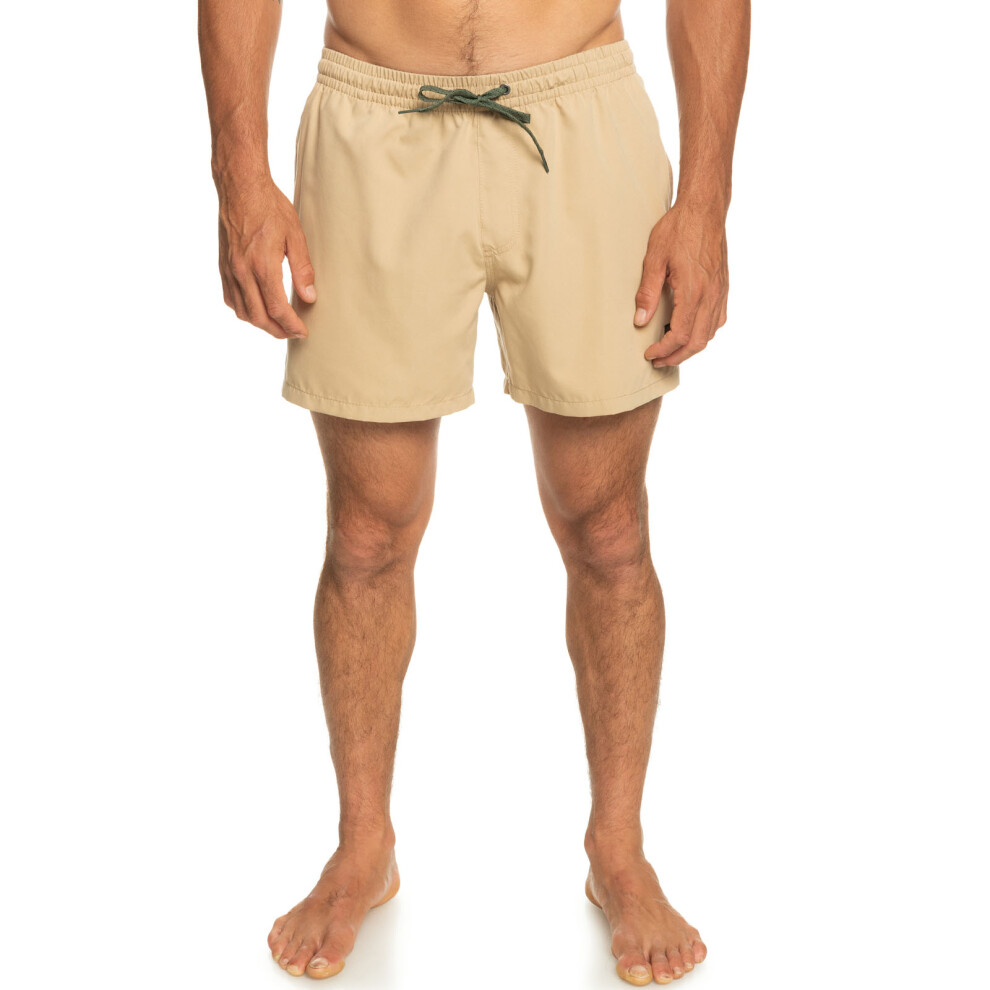 (2XL, Cornstalk) Quiksilver Mens Everyday 15" Elasticated Summer Beach Pool Swimming Swim Shorts