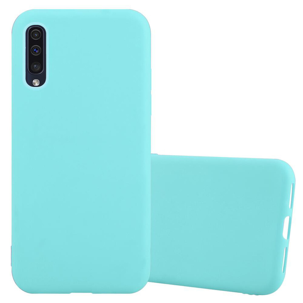 (CANDY BLUE) Cadorabo Case for Samsung Galaxy A50 4G / A50s / A30s Cover Protection TPU Silicone Gel Back case