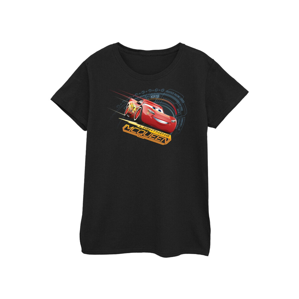 (XXL, Baby Blue) Cars Womens/Ladies Lightning McQueen Cotton T-Shirt