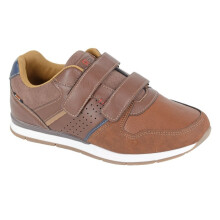(11 UK, Brown) R21 Mens Synthetic Nubuck Trainers