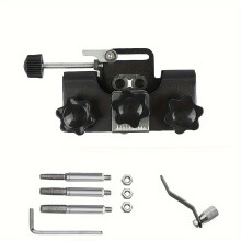 (Black And 3 Head) 3pcs Universal Chainsaw Sharpener Kit