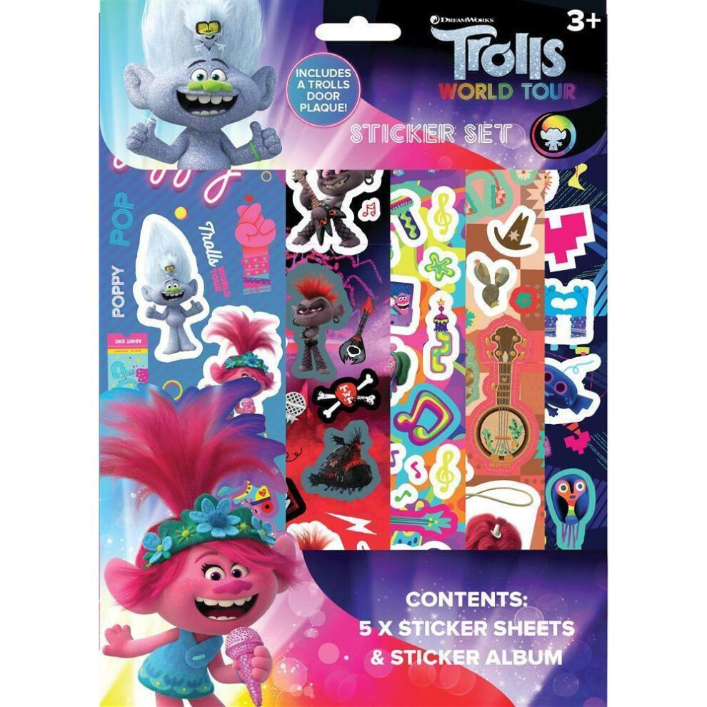 Trolls Characters Sticker Set