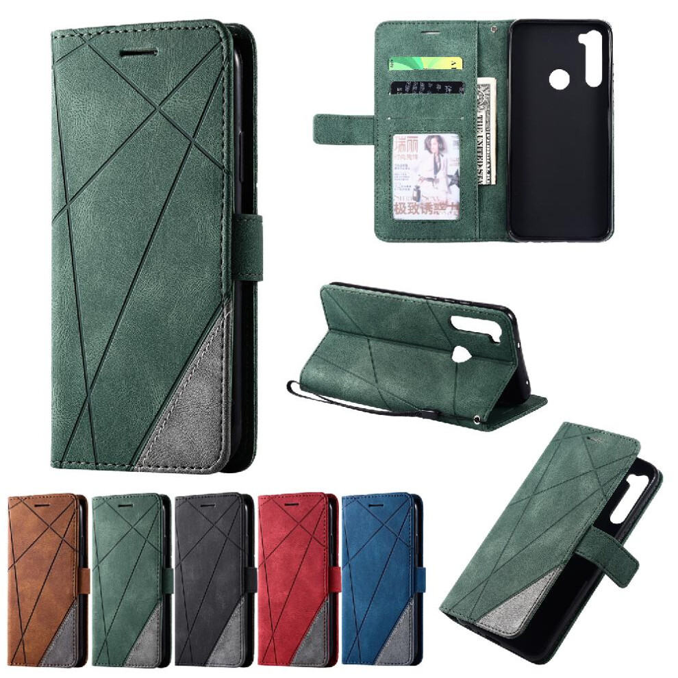 (Green) Case For Xiaomi Redmi Note 8T Magnetic Card Holder Kickstand Pu Leather Wallet Flip Folio Shockproof Green 764762567699