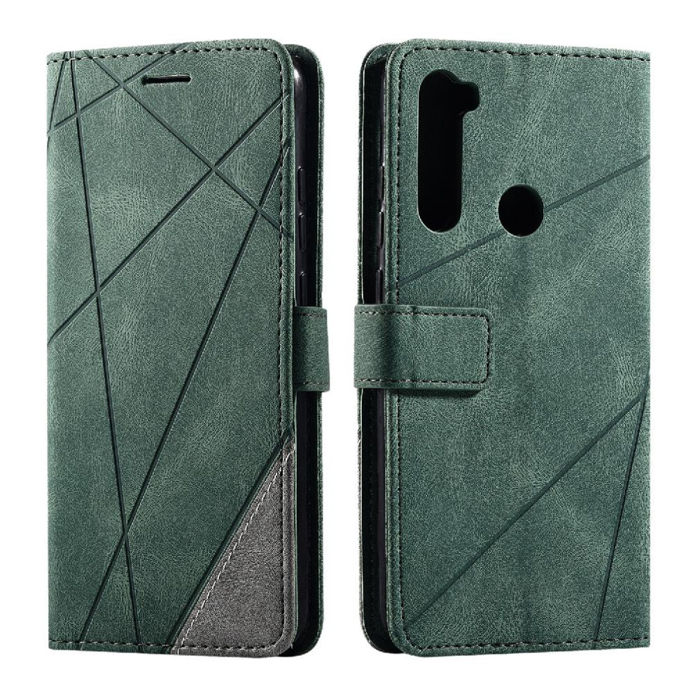 (Green) Case For Xiaomi Redmi Note 8 Wallet Flip Folio Shockproof Magnetic Pu Leather Card Holder Kickstand Green 764762567859