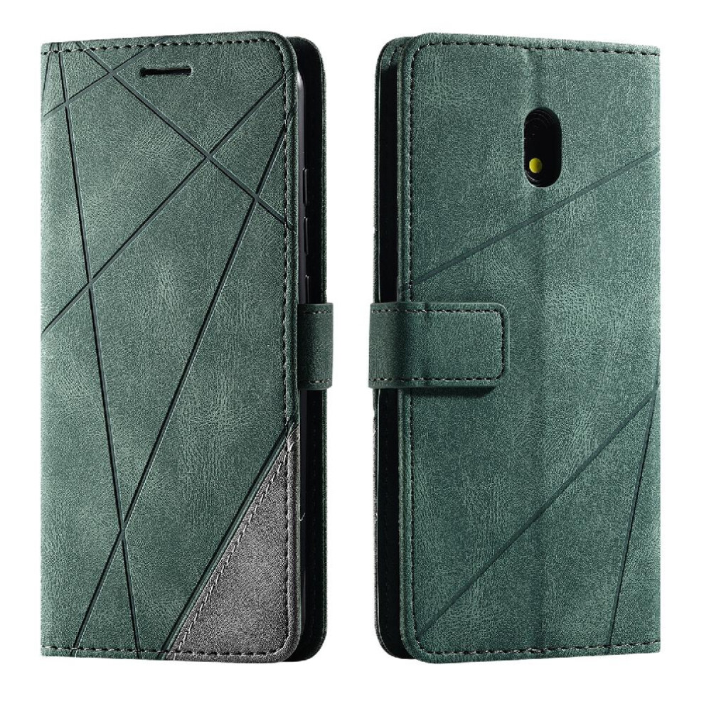 (Green) Case For Xiaomi Redmi 8A Magnetic Pu Leather Shockproof Wallet Flip Folio Card Holder Kickstand Green 764762568016