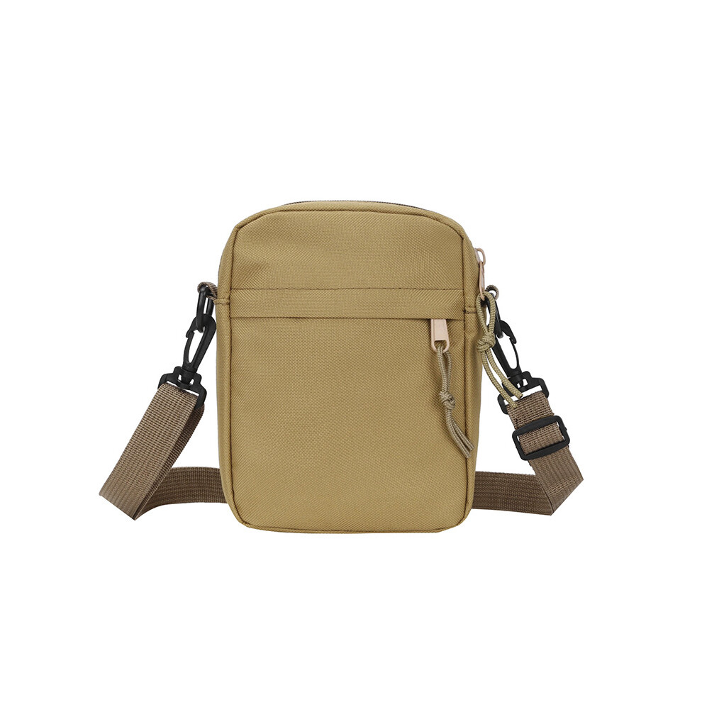 (Khaki) Small Bag Body Crossbody Bag Shoulder Bag Mobile Phone Bag Mens Casual Sports