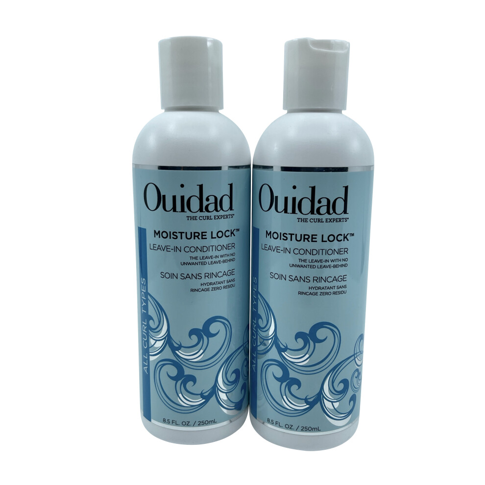 Ouidad Moisture Lock Leave in Conditioner 8.5 OZ Pack of 2