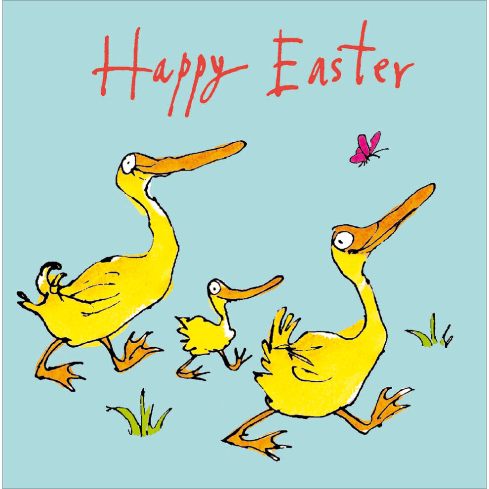 Quentin Blake Happy Easter Quacktastic Family Fun Artistic Greeting Card