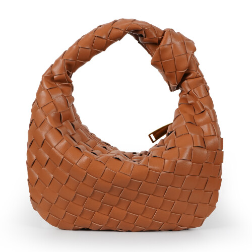 Women Knotted Woven Handbag Pu Leather Dumpling Bags Womens Fashion Bags Gift 1