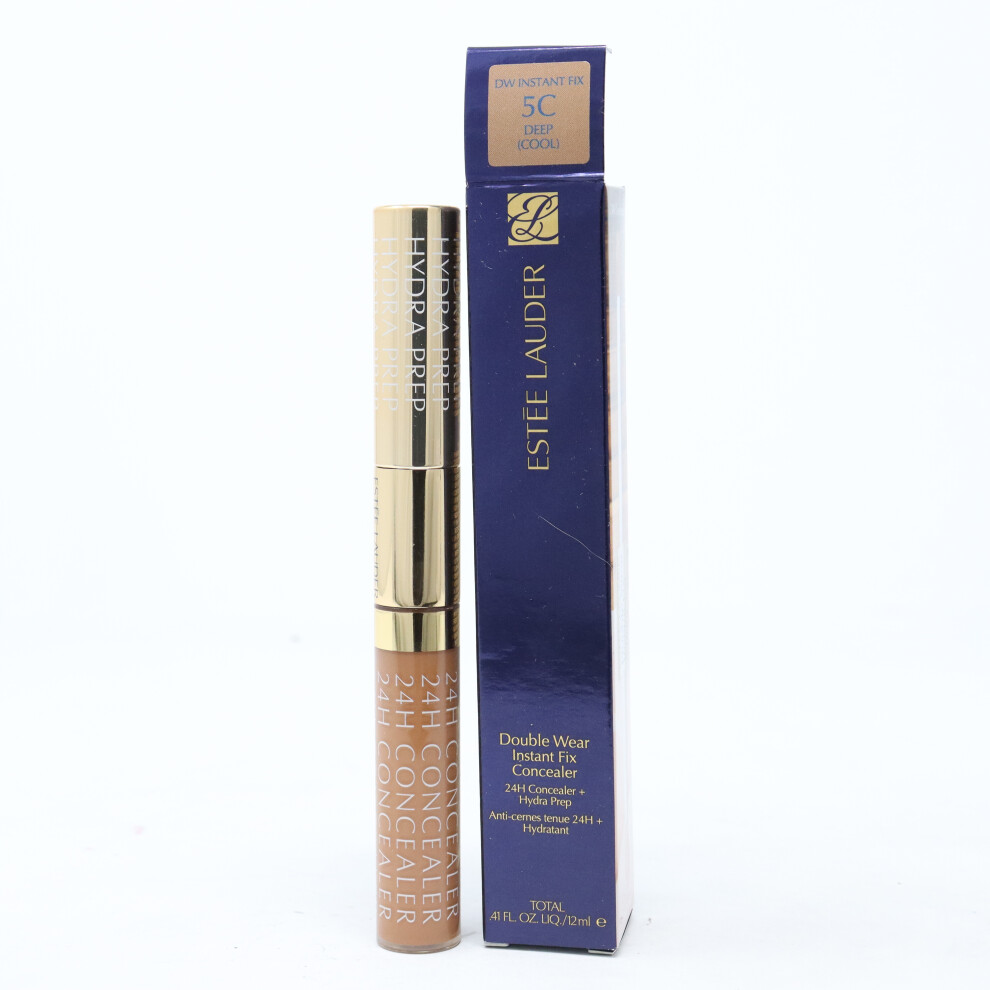 (5C Deep) Estee Lauder Double Wear Instant Fix Concealer  0.41oz/12ml New With Box