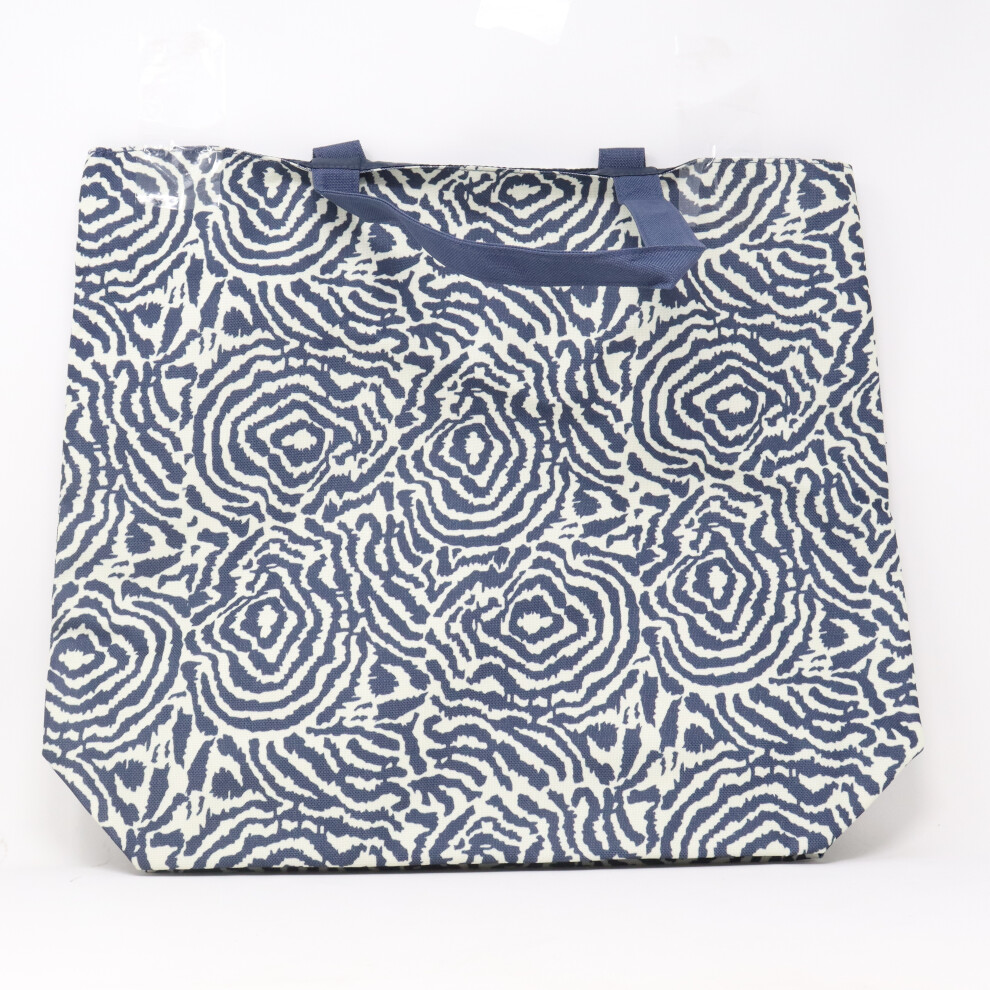 Estee Lauder Blue And Beige Printed Tote Bag  / New