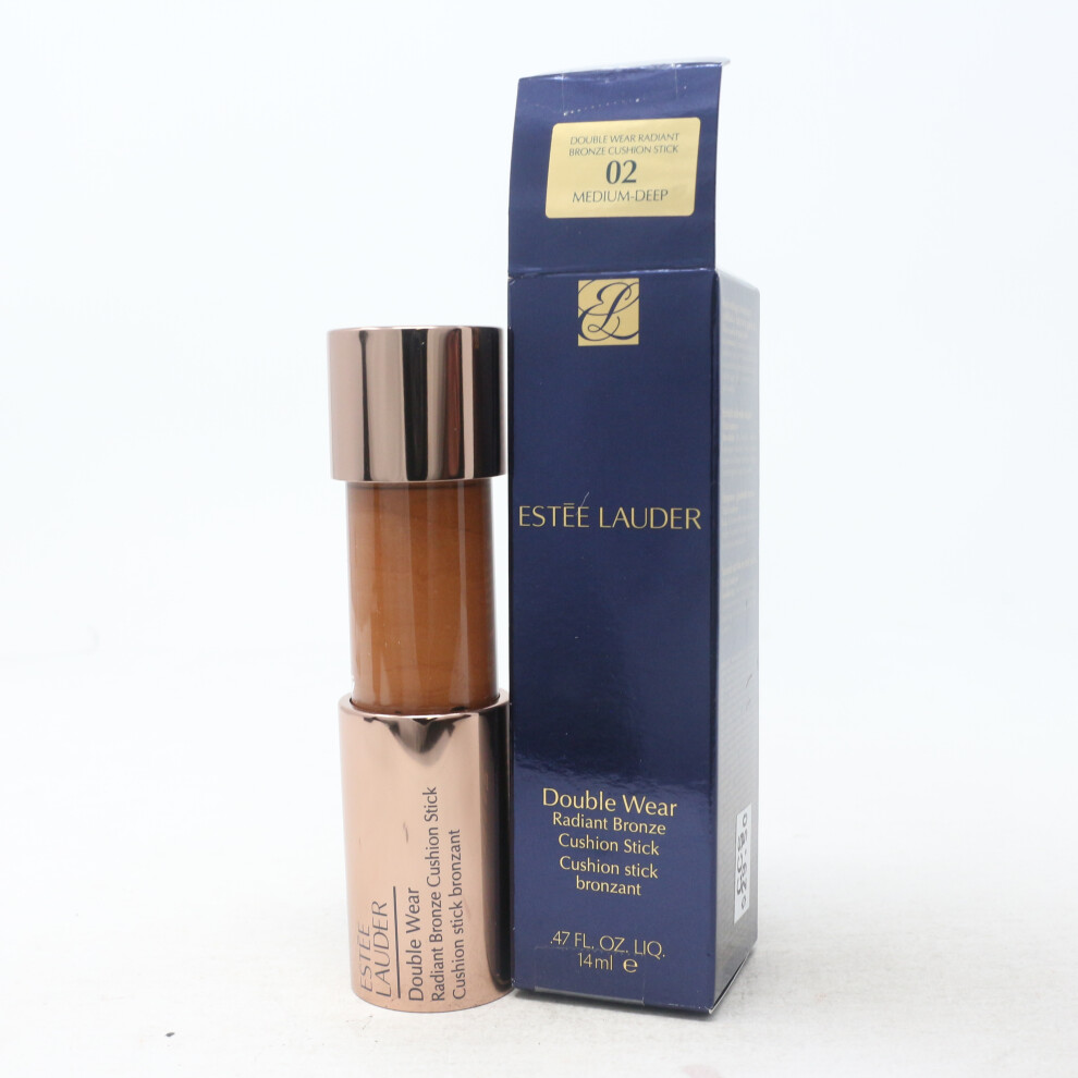 (02 Medium-Deep) Estee Lauder Double Wear Radiant Bronze Cushion Stick  0.47oz/14ml New With Box