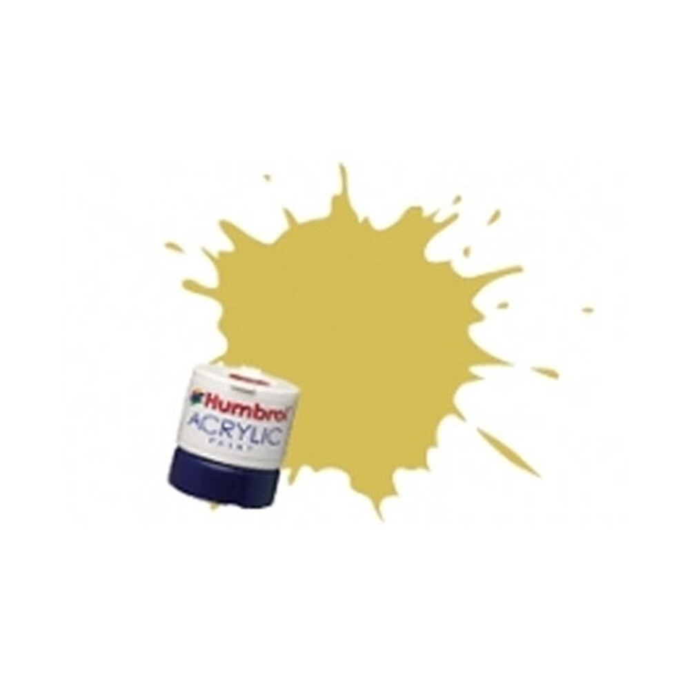 Humbrol Paint No 81 Pale Yellow - Matt -12ml Acrylic