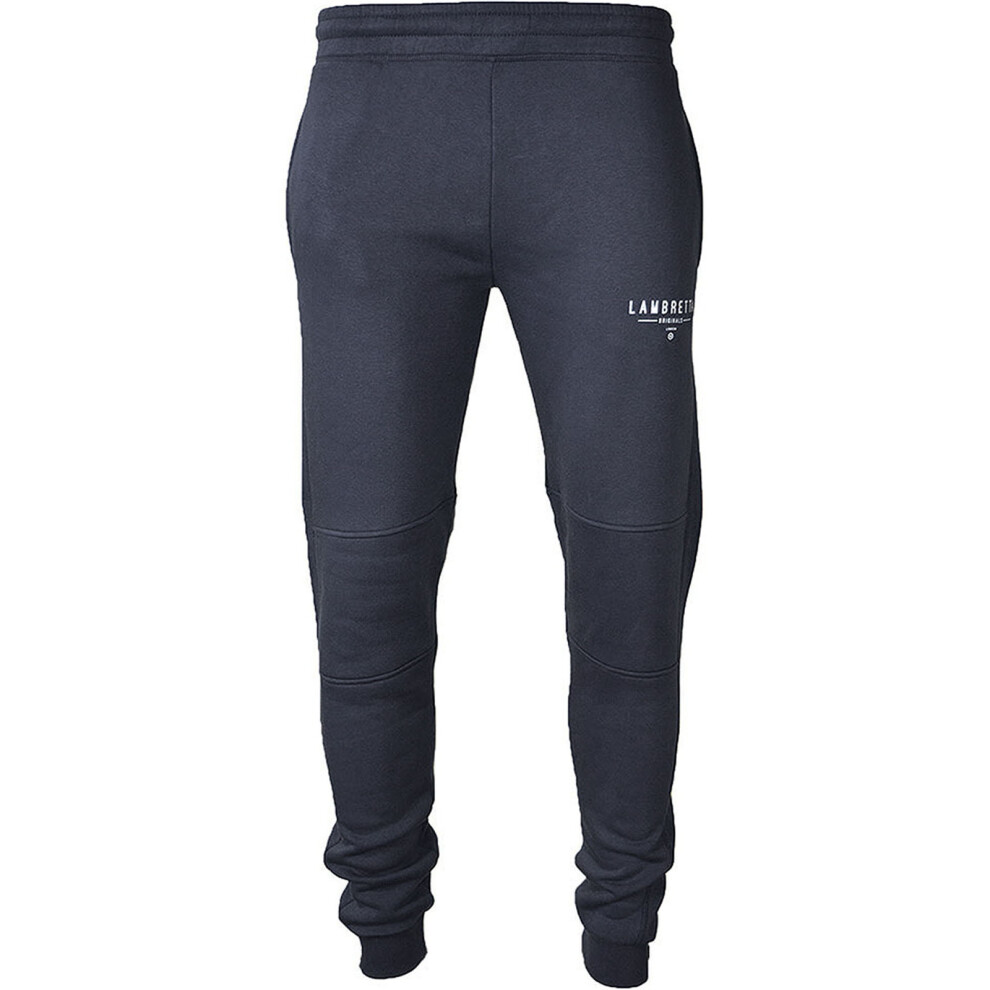 (S, Ink) Lambretta Mens Slim Fit Tracksuit Bottoms Track Pants Joggers Jogging Bottoms