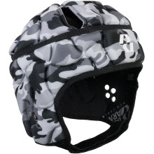 (XL, Black Camo) Body Armour Mens Club Rugby Training Protective Padded Scrum Cap Head Guard