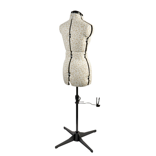 Adjustable Dressmakers Dummy, Ditsy Beige Floral. Available in 2 Sizes. 2