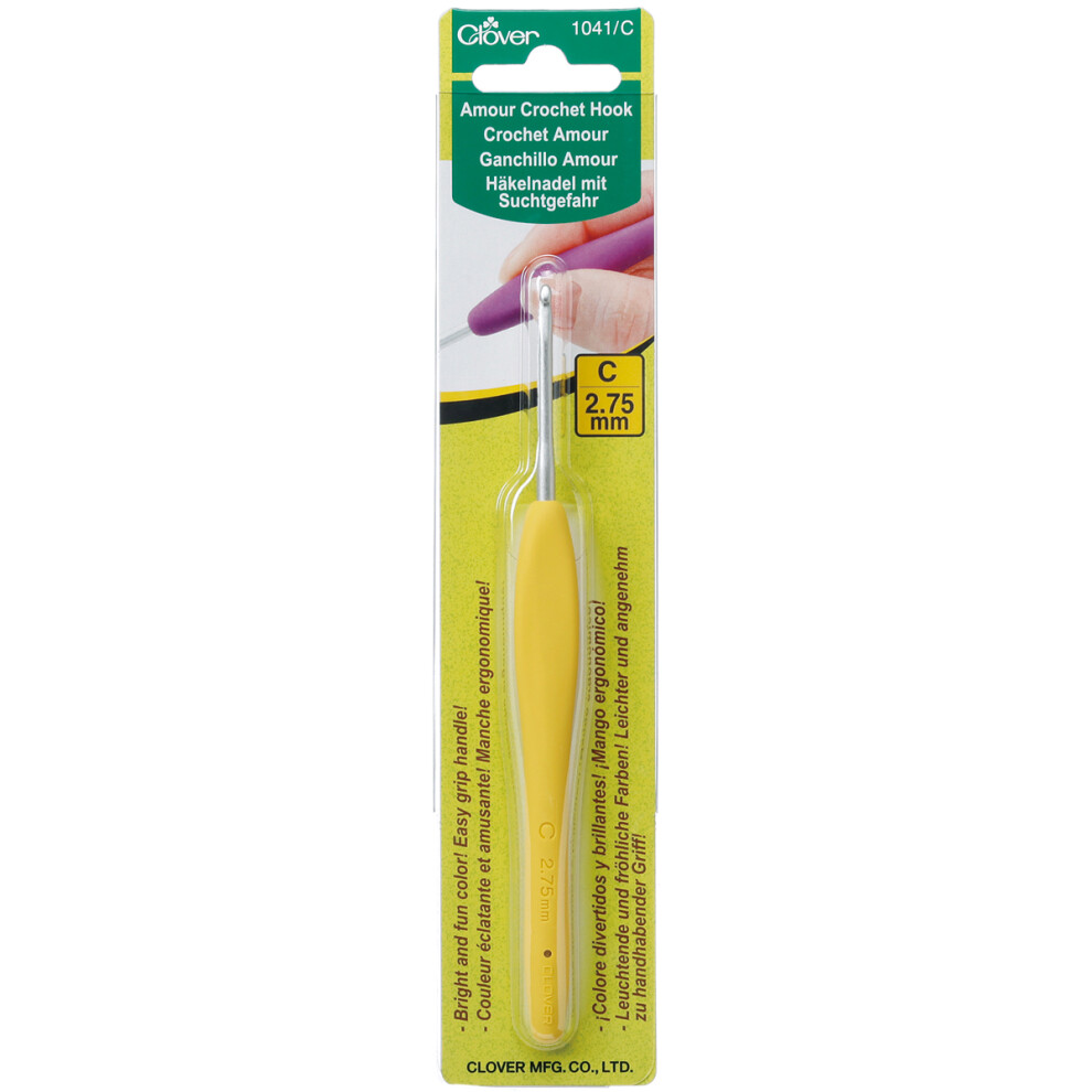 Clover Amour Crochet Hook-Size C2/2.75mm 1041/C