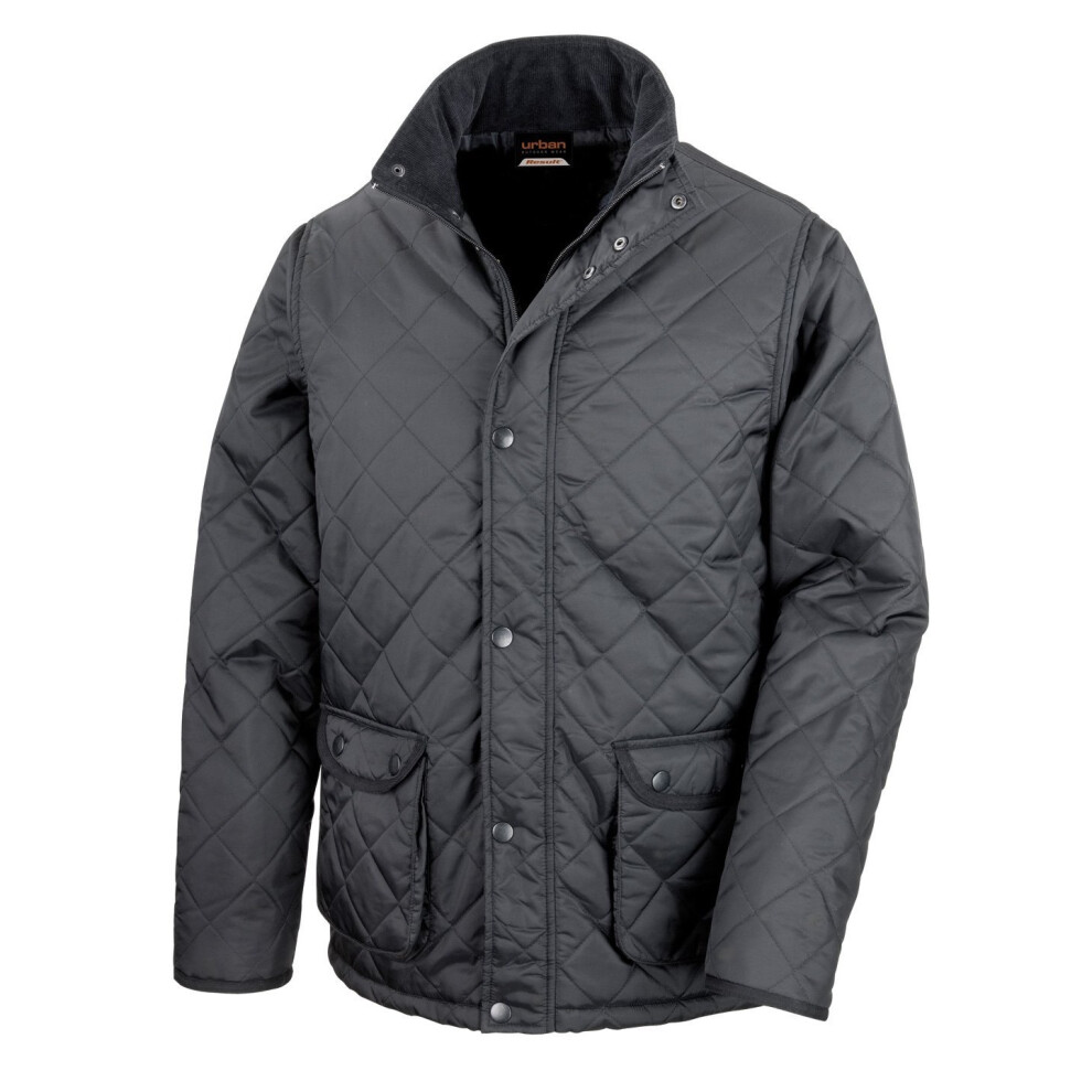 (S, Black) Result Mens Urban Cheltenham Water Repellent Jacket