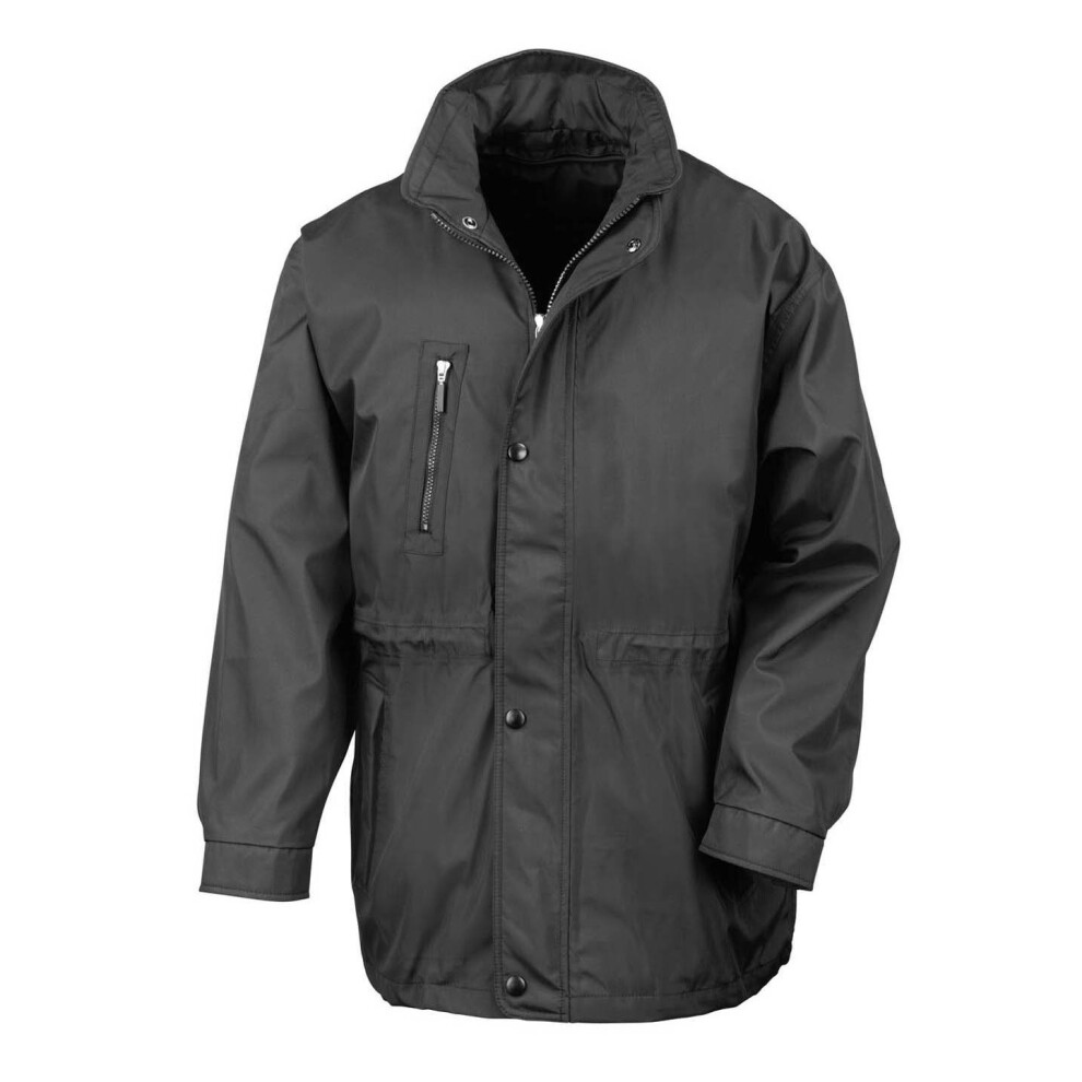 (S, Black) Result Mens Premium City Executive Breathable Winter Coat