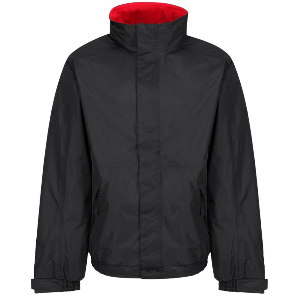 (3XL, Black/Classic Red) Regatta Dover Waterproof Windproof Jacket (Thermo-Guard Insulation)