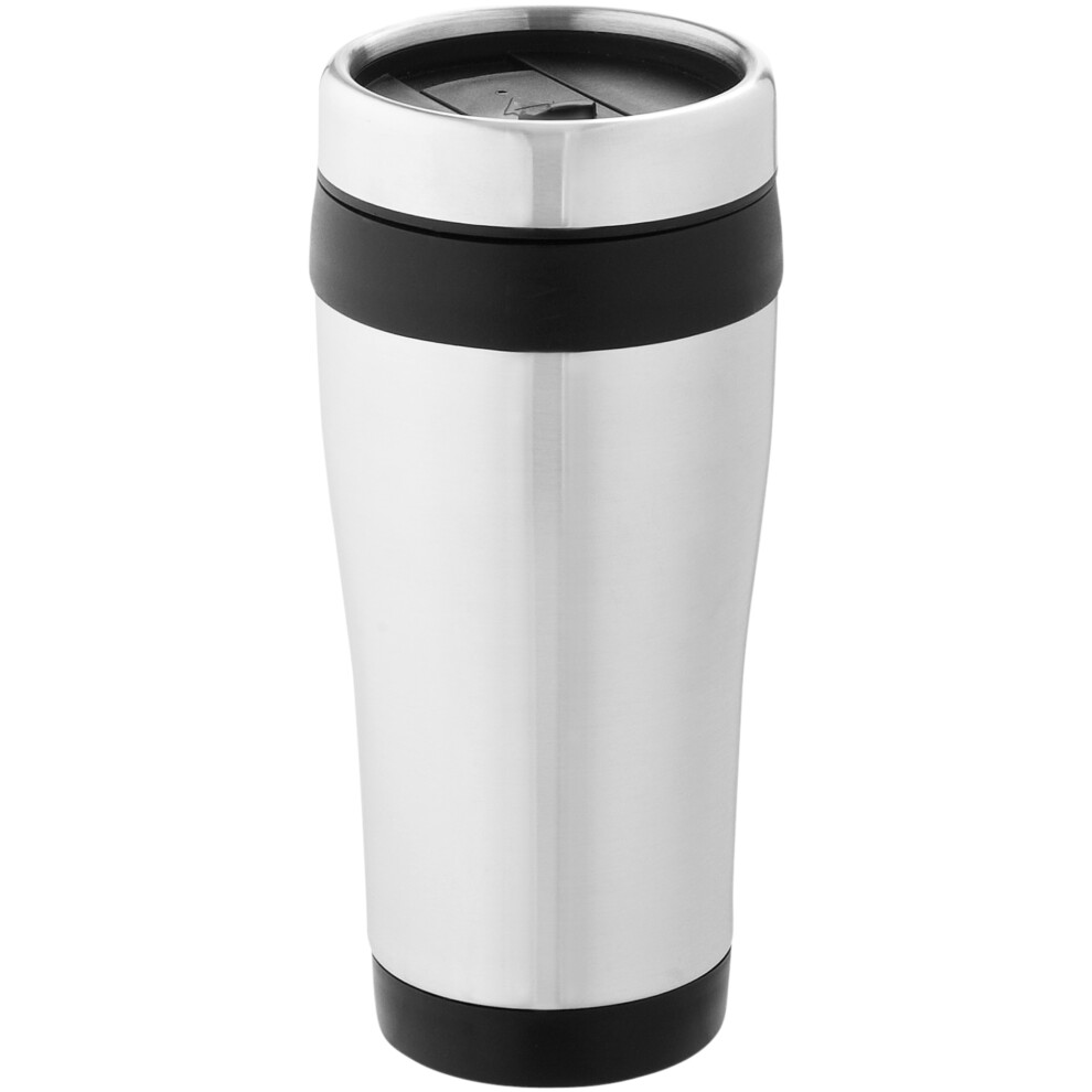 (17.6 x 8.3 cm, Silver/Solid Black) Bullet Elwood Insulated Tumbler