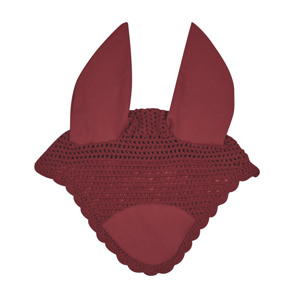 (Full, Maroon) Weatherbeeta Prime Ear Bonnet