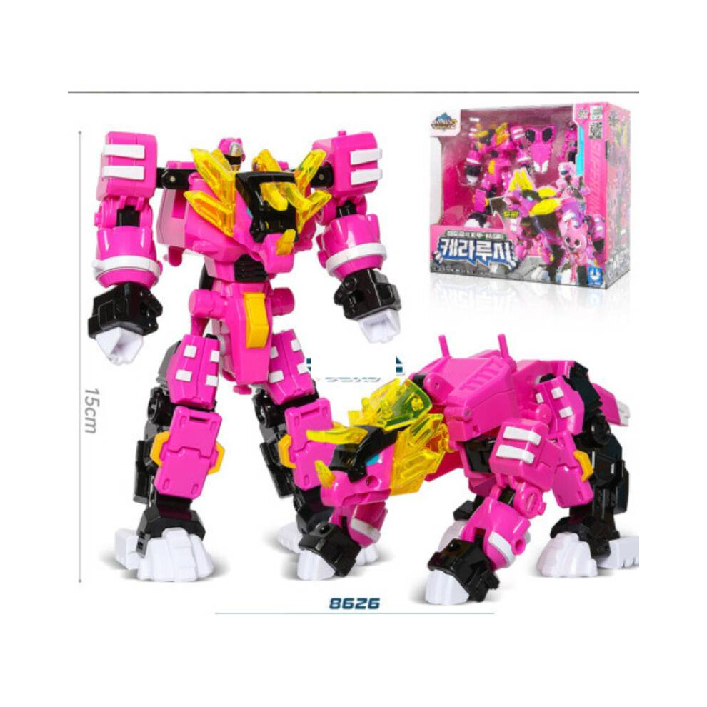 (Pink) Miniforce Dino Super 2 Mecha Set Mini Figure Robotbolt Toys Gift