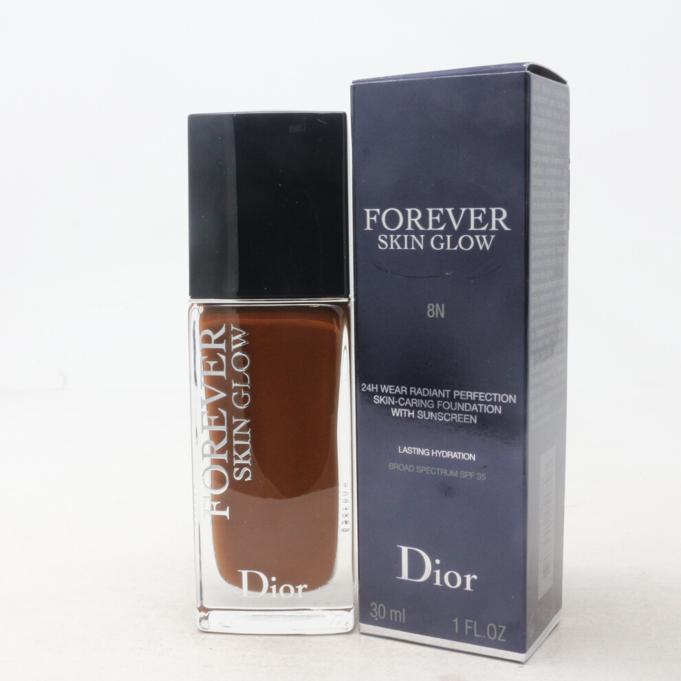 (8N Neutral / Glow) Dior Forever Skin Glow 24H Foundation 1.0oz New With Box