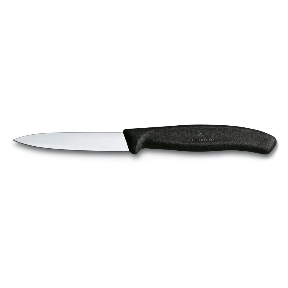 (black) Victorinox Paring Knife Fresh Colours collection - 8cm pointed - straight blade