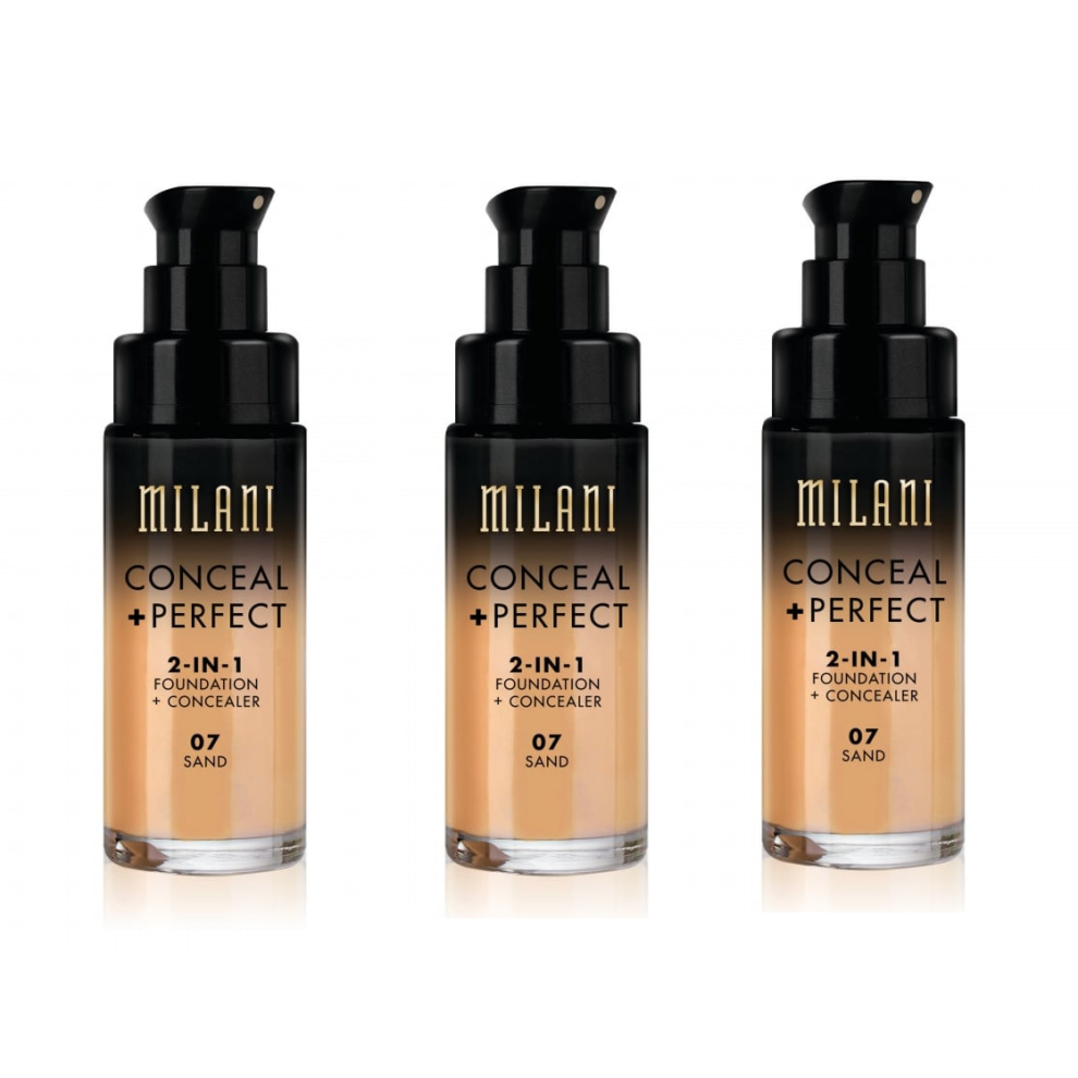 Milani Conceal And Perfect 2 In 1 Foundation + Concealer Sand 30ml x3