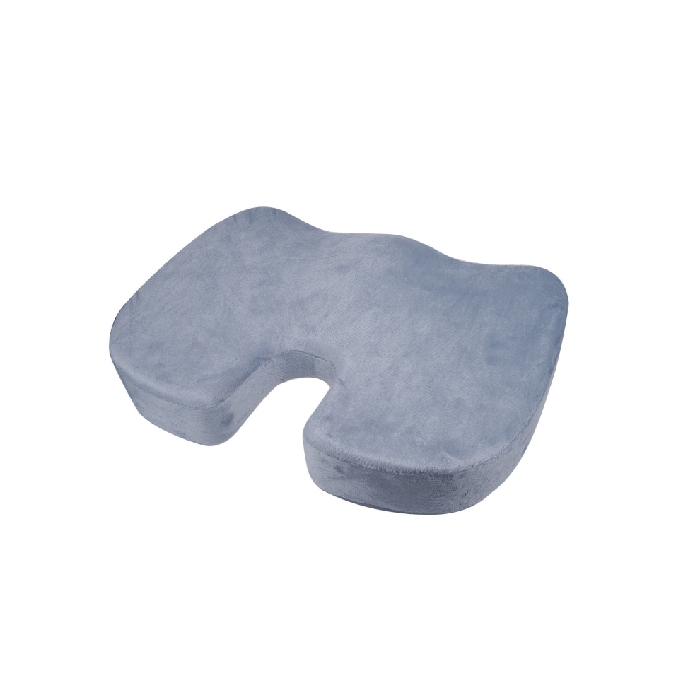 (Grey, 1) Coccyx Support Orthopaedic Memory Foam Cushion Lumbar Pain Relief