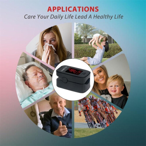 Black Fingertip Accurate Reliable Pulse Oximeter Oximeters 2