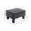 Homcom HOMCOM Chic Faux Leather Footstool Ottoman Cube with 4 Plastic Legs Brown 2