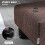 Homcom HOMCOM Chic Linen Fabric Footstool Ottoman Cube with 4 Plastic Legs Brown 4