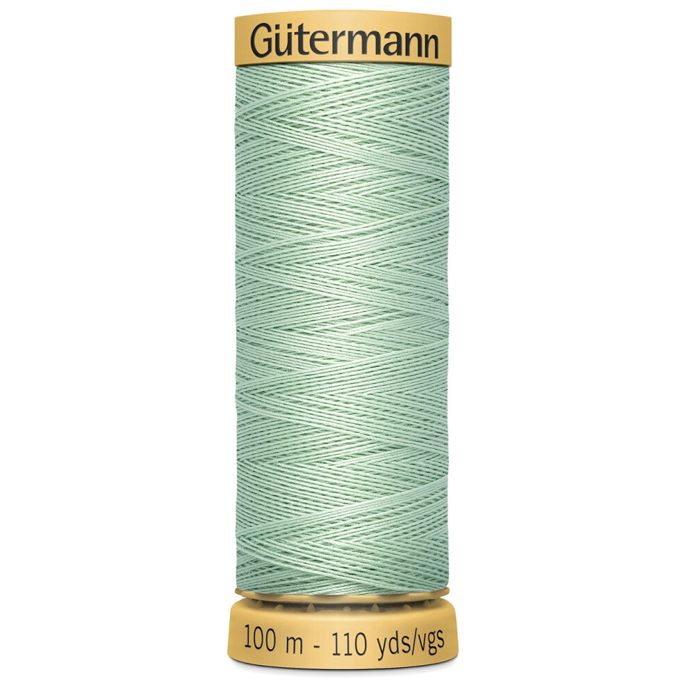 Gutermann Natural Cotton Thread 110yd-Light Silver Green 103C-7940