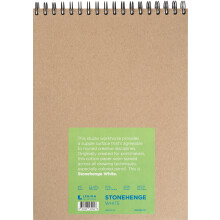 Stonehenge Spiral Paper Pad 9"X12" 32 Sheets/Pkg-White 90lb SSP9X12