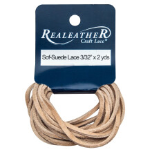 Realeather(R) Crafts Sof-Suede Lace 3/32"X2yd-Beige SPS02-2008
