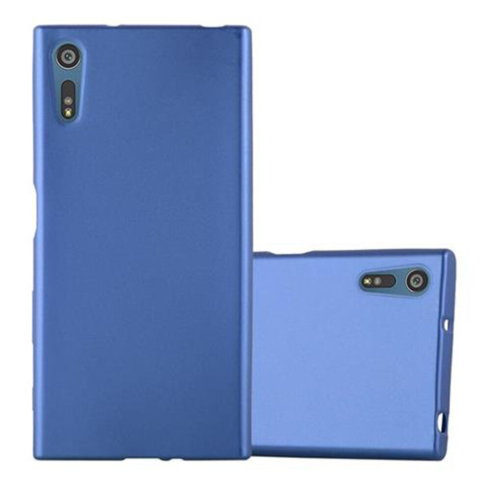 (METALLIC BLUE) Cadorabo Case for Sony Xperia XZ / XZs case cover