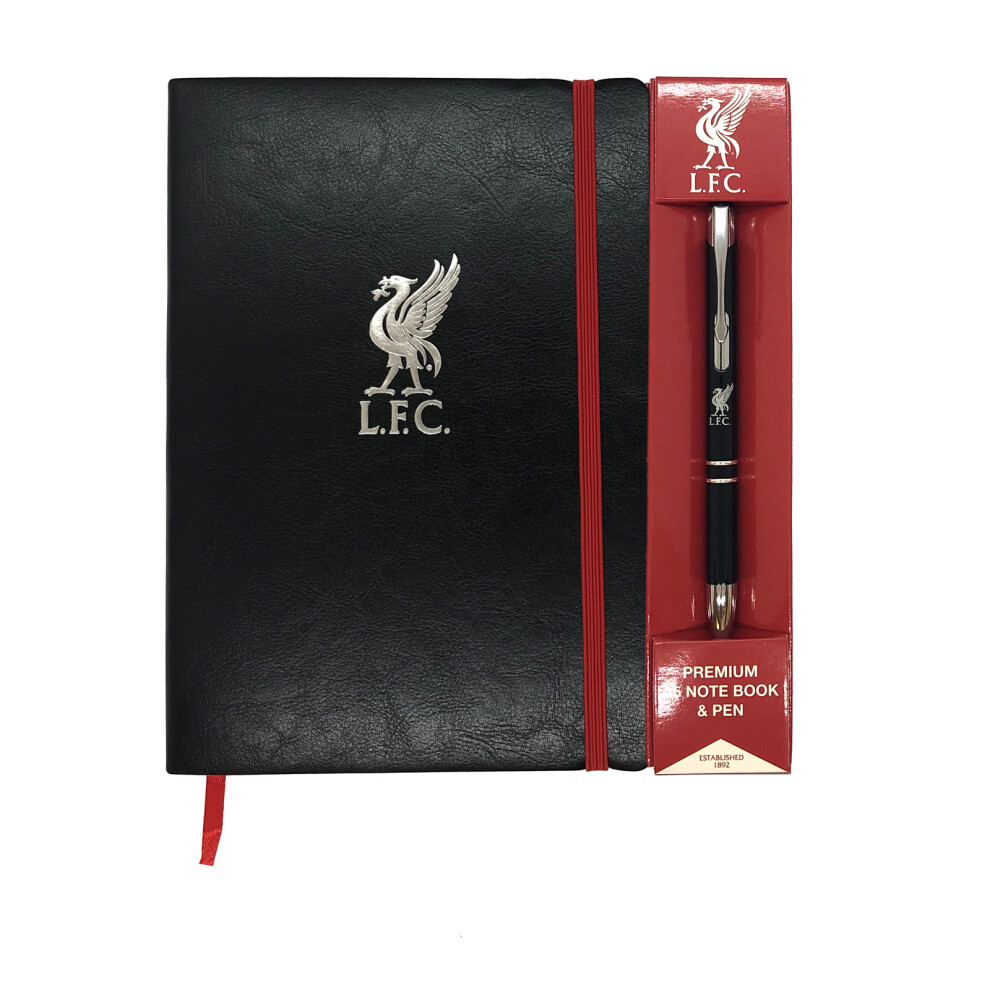 Liverpool FC Notebook & Pen A5 Executive Premium OFFICIAL Football Gift