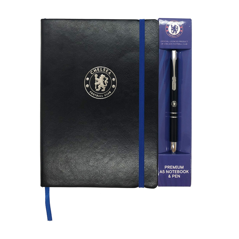 Chelsea FC Notebook & Pen A5 Executive Premium OFFICIAL Football Gift