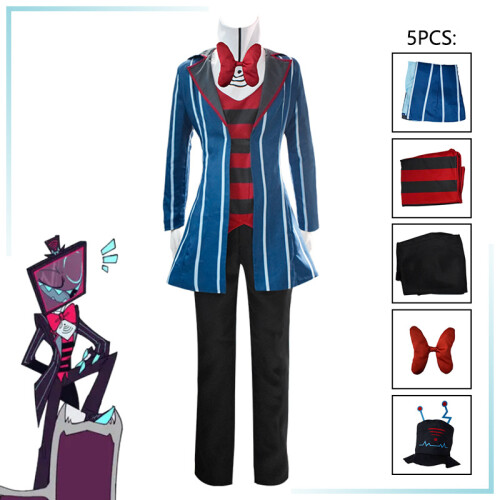 Hotel Hazbin Vox Akuma Cosplay Costume Manya Source Animation Fashion
